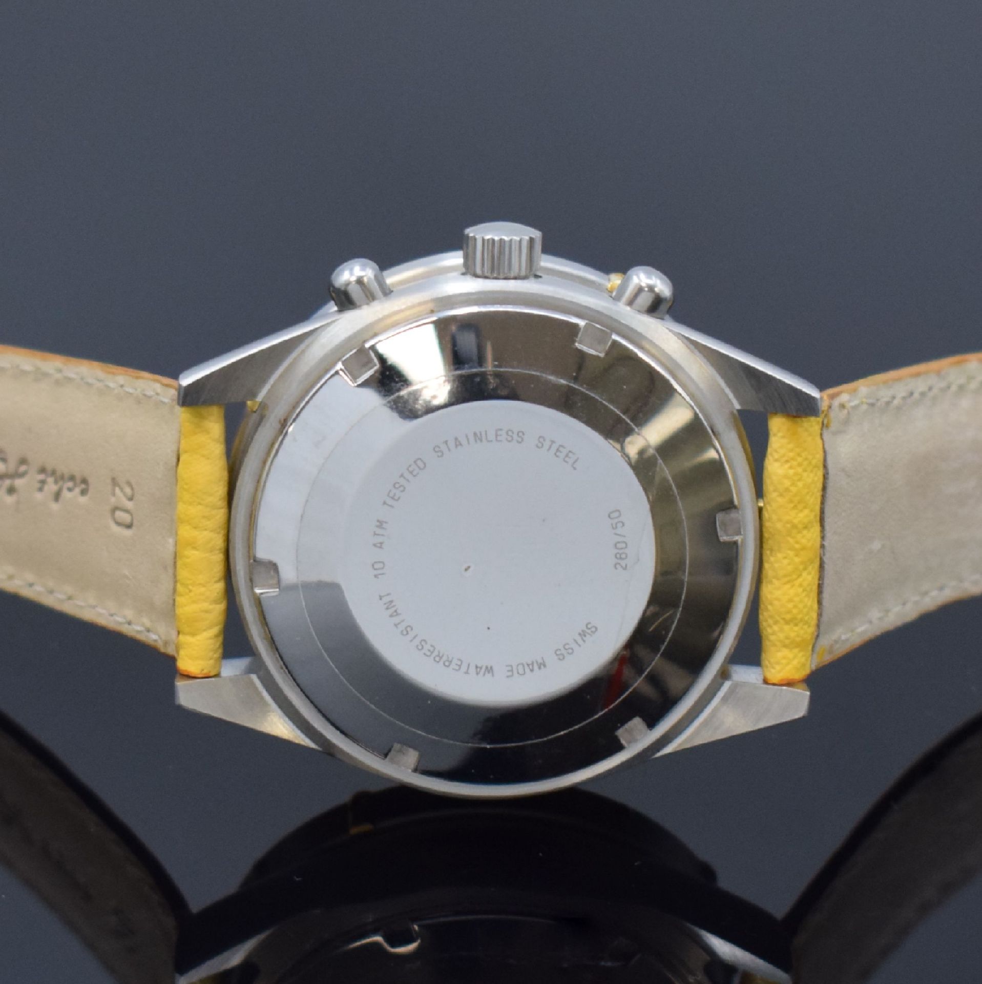 GUINAND nahezu neuwertiger Armbandchronograph, Schweiz um - Image 4 of 4