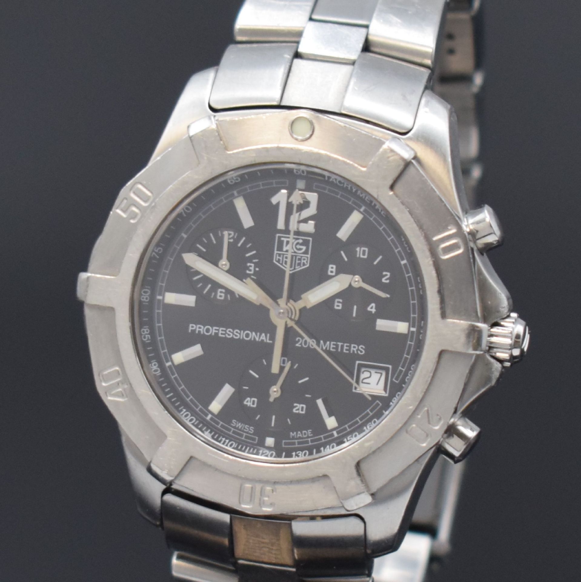 TAG HEUER Professional 2000 Herrenchronograph in Stahl - Image 2 of 6