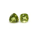 Lot 8 lose Peridots, zus. ca. 20.4 ct, 4 Peridots in