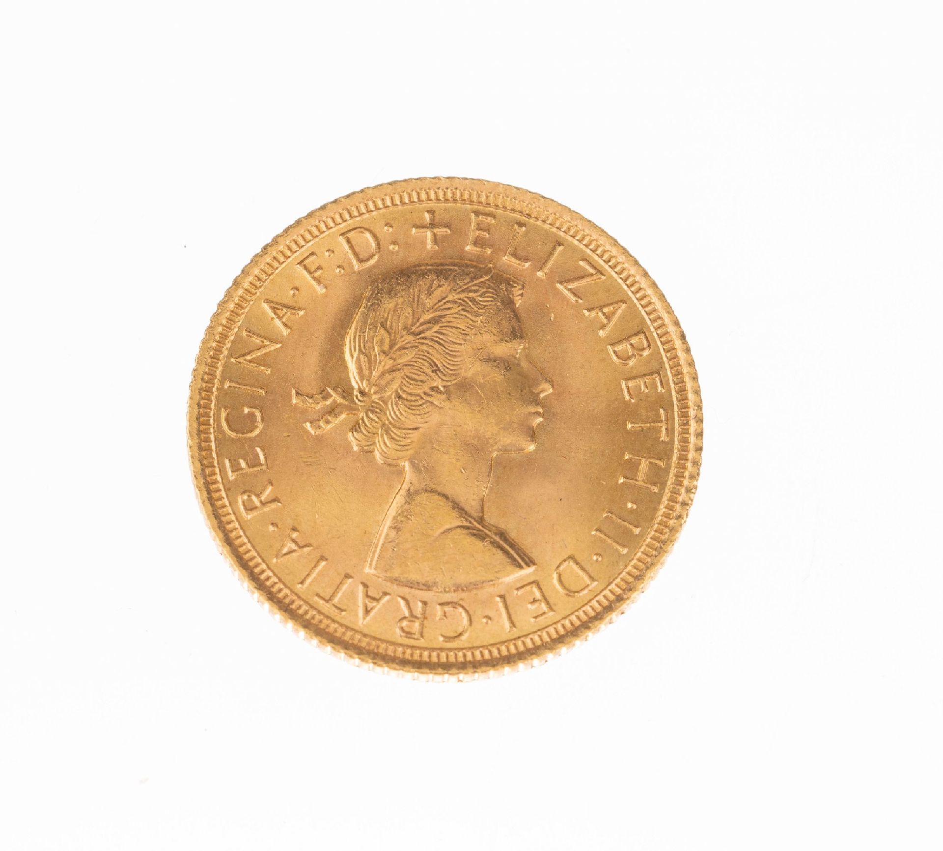 Goldmünze Sovereign, Großbritannien, 1965, Elizabeth II,