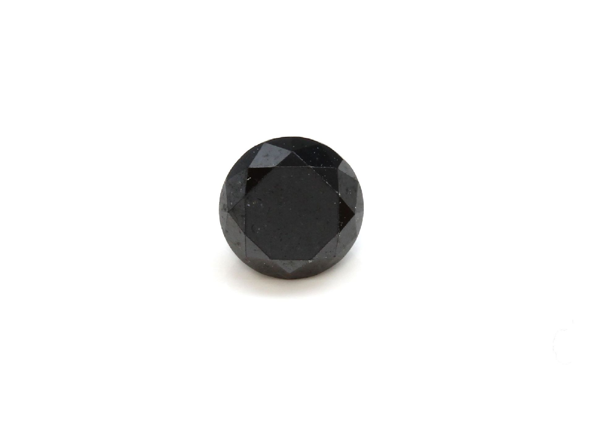 Loser schwarzer Diamant, rund, 0.50 ct