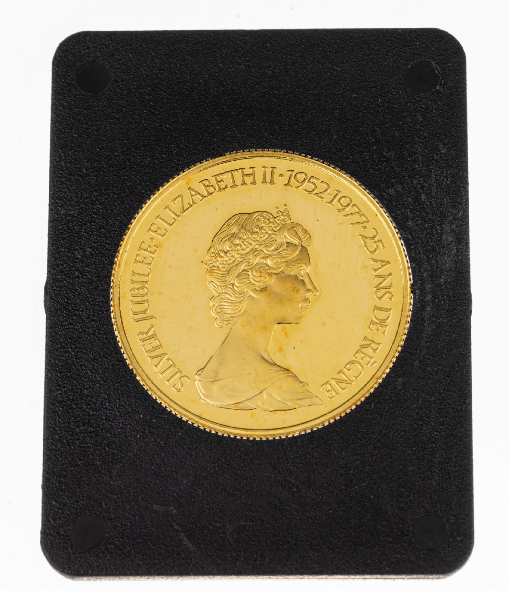 Goldmünze 100 Dollar, Kanada 1977, zum 25. jährigen