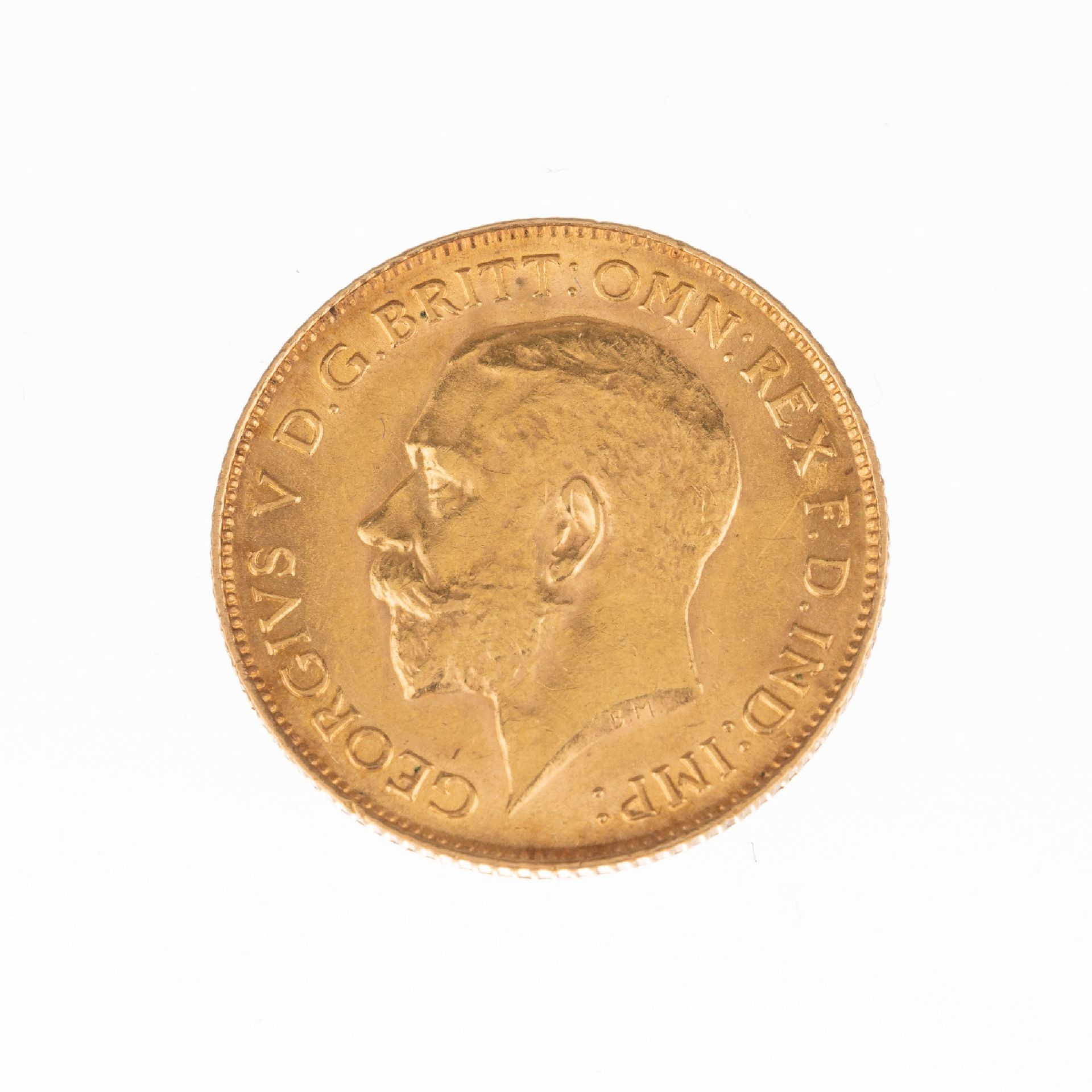 Goldmünze sogn. Sovereign, Großbritannien 1912, Georg V,