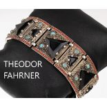 10-gliedriges Armband THEODOR FAHRNER, Pforzheim um