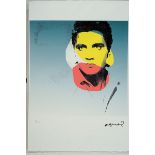 Nach Andy Warhol (1928-1987), Lithographie, 'Elvis 1977',