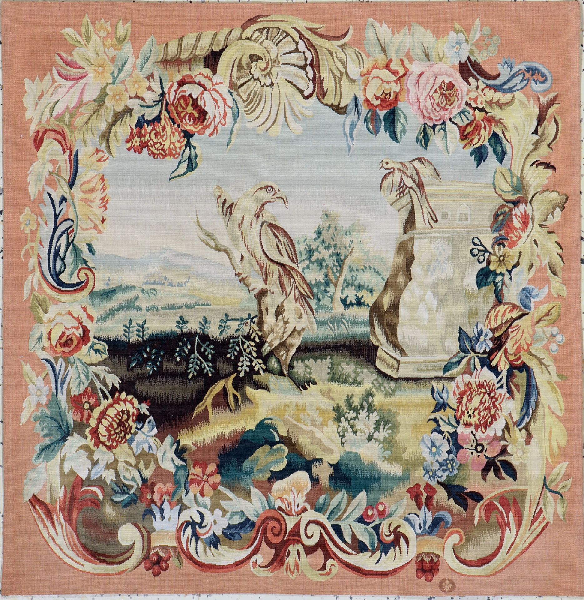 Tapisserie, China, ca. 30 Jahre, Wolle auf Baumwolle,