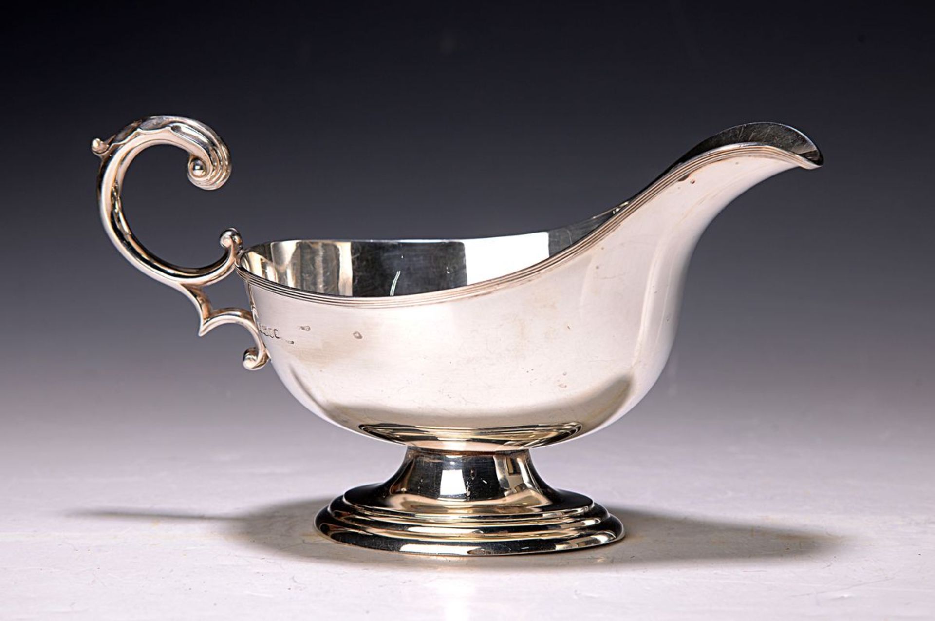 Sauciere, England, London, Sterling Silber, Empirestil,