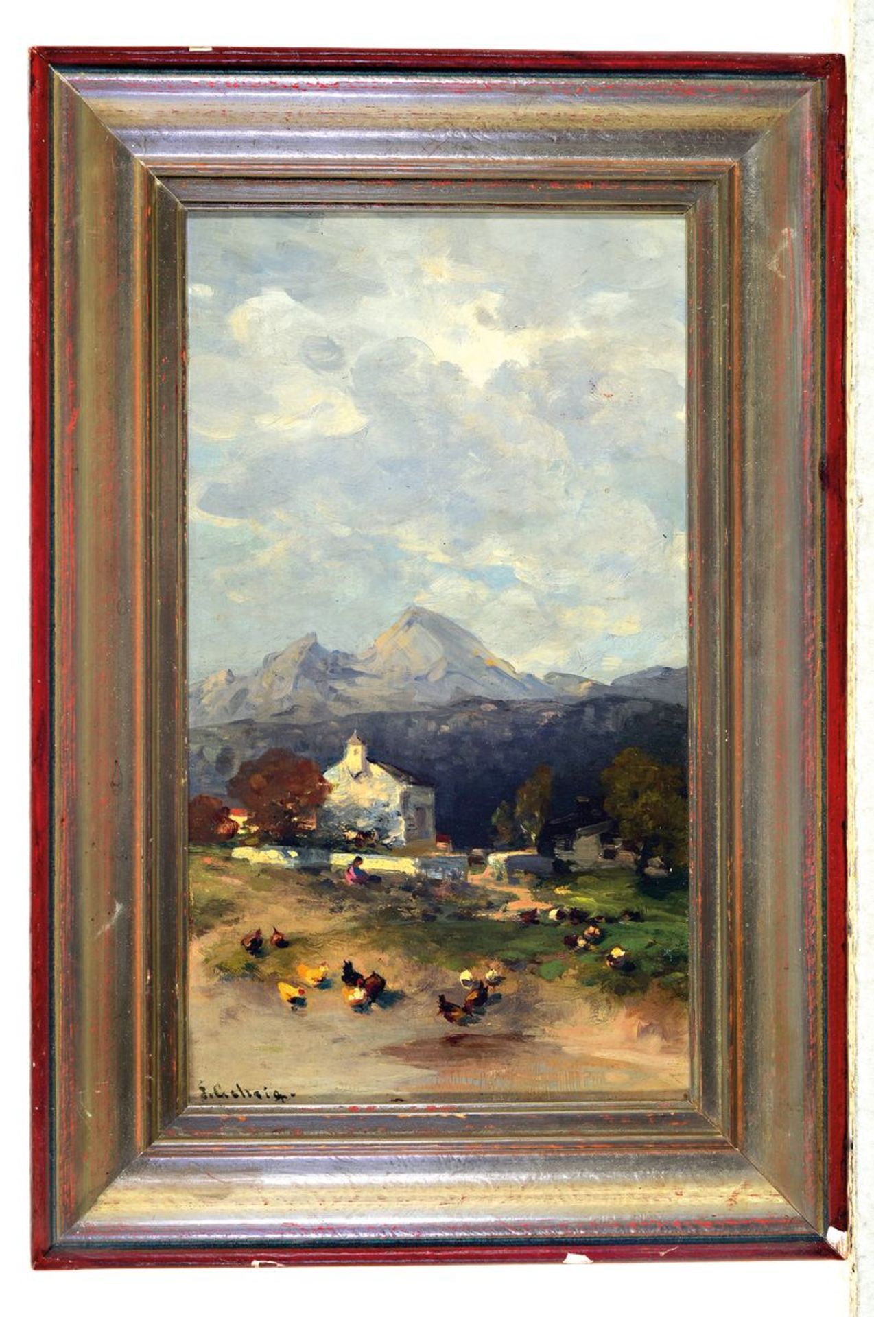 J. Gschaig, wohl Schweizer Maler, Anfang 20. Jh., - Bild 3 aus 3