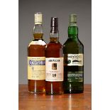 3 Flaschen schottische single malt Whiskys, Cragganmore,