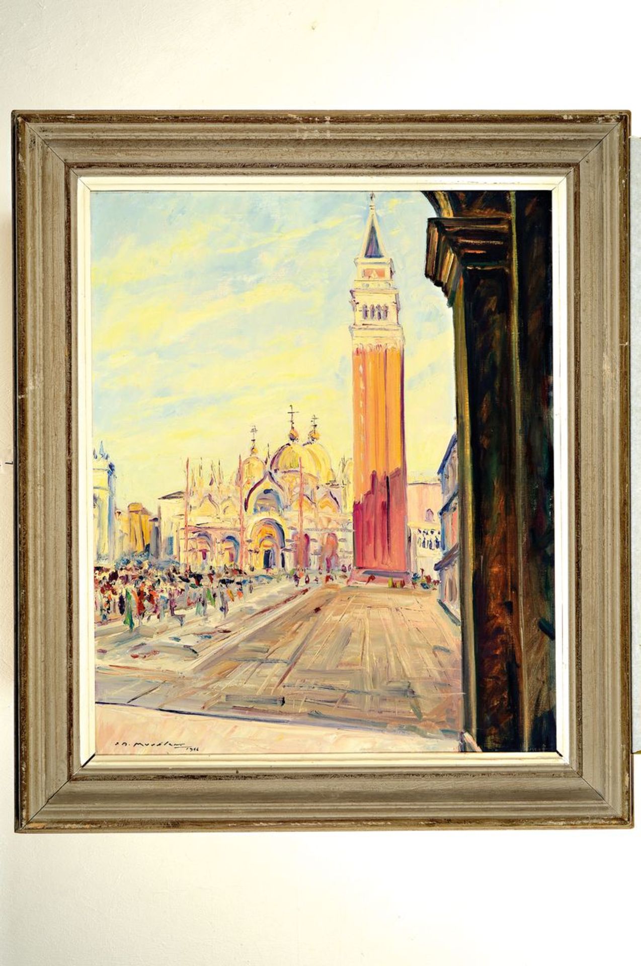 Joseph Andre Mussler, 1904-1980, Ansicht aus Venedig, - Image 2 of 2