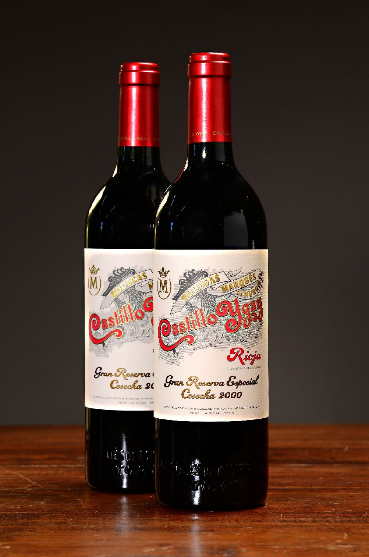 2 Flaschen 2000 und 2001 Castillo Ygay, Rioja, Bodegas