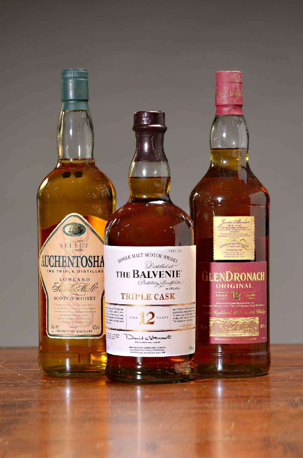 3 Flaschen schottische single malt Whiskys, 1x