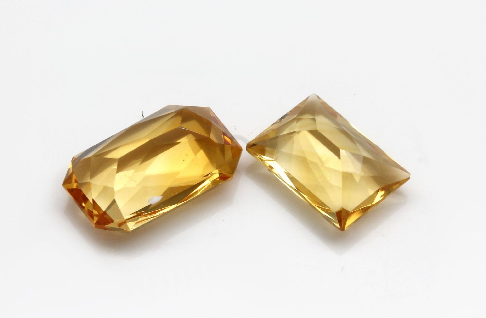 Lot 10 lose facett. Citrine ca. 39.10 ct, in versch. - Image 3 of 3