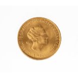20 Francs Goldmünze,   Luxemburg 1963, Großherzogin