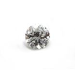 Loser Brillant, 0.64 ct Weiß(H)/si1, mit GIA-Expertise