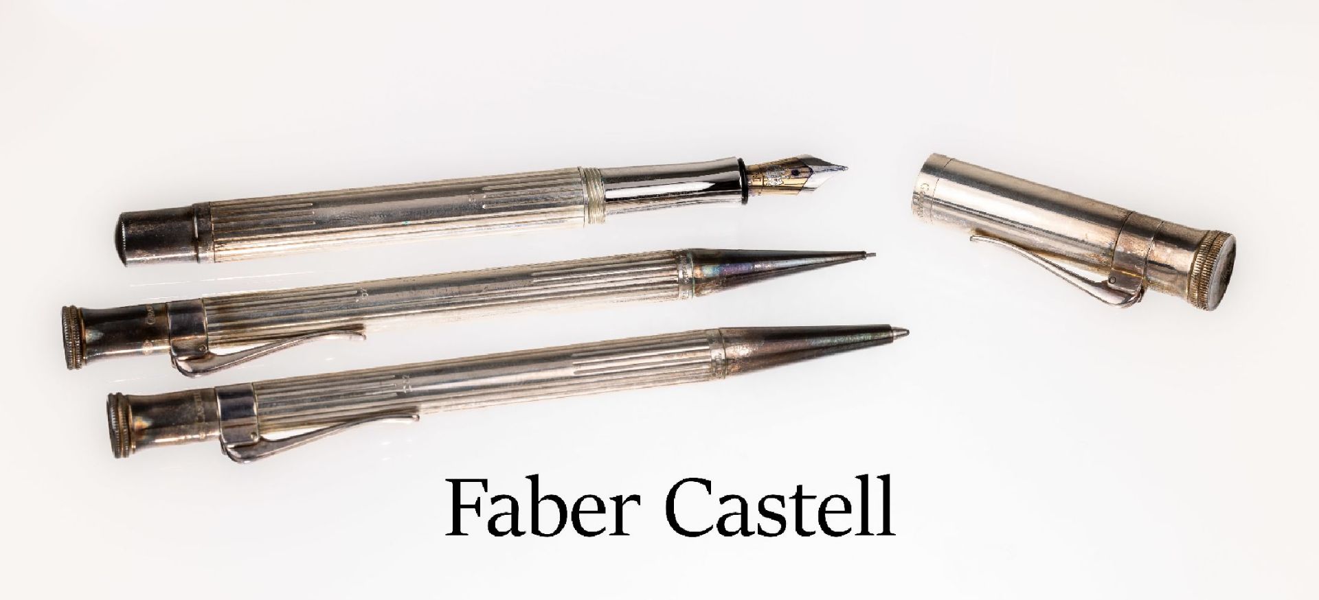 3-teil. Schreibset Faber Castell, wohl Modell Classic,