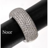 Massiver 18 kt Gold NOOR Brillant-Ring,   WG 750/000,