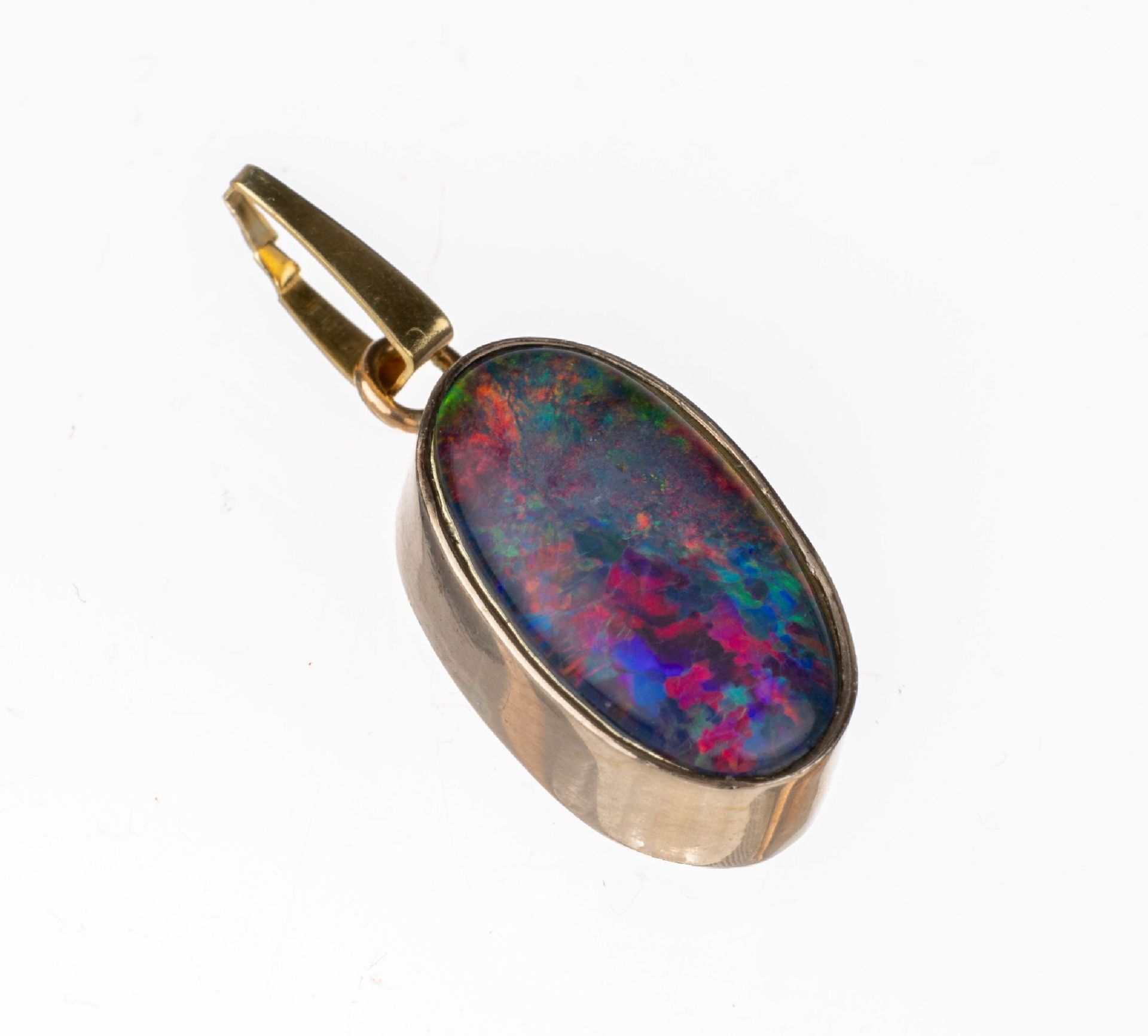 14 kt Gold Opal-Anhänger,   GG 585/000,