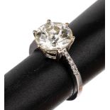 18 kt Gold Diamant-Ring,   WG 750/000,
