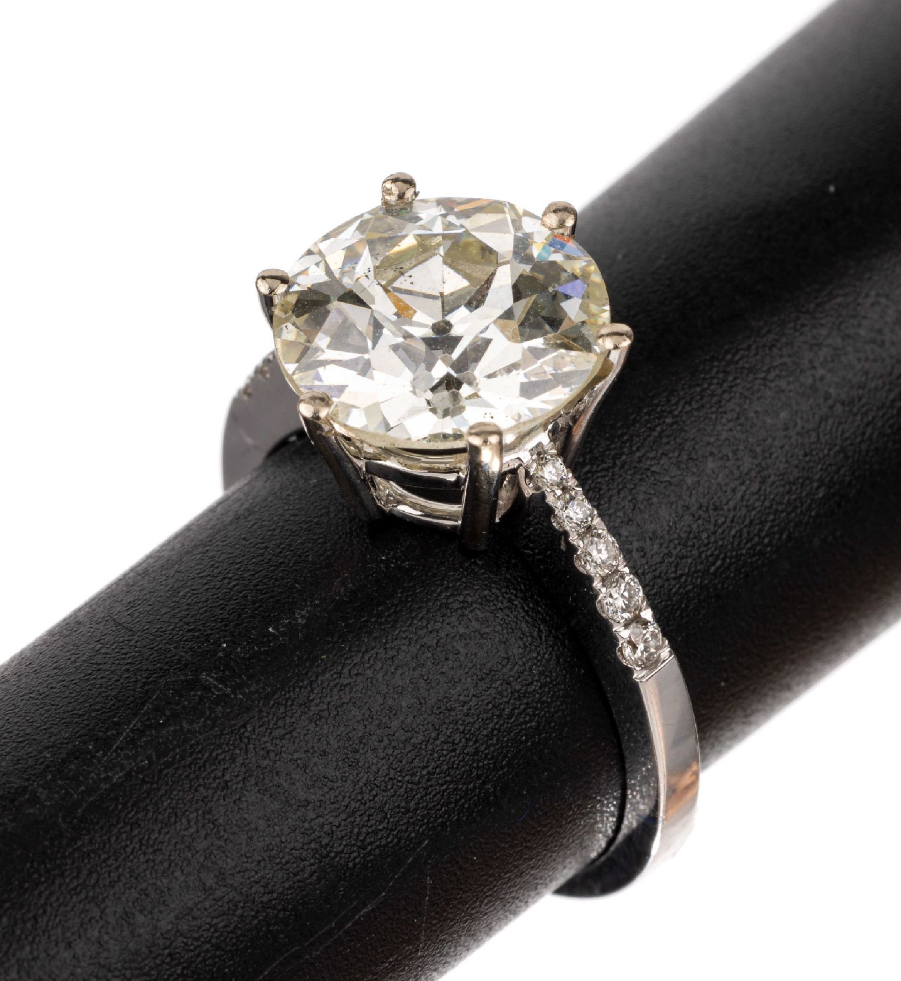 18 kt Gold Diamant-Ring, WG 750/000,