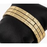 14 kt Gold Armband,   GG 585/000, ca. 52.2 g,strukturierte