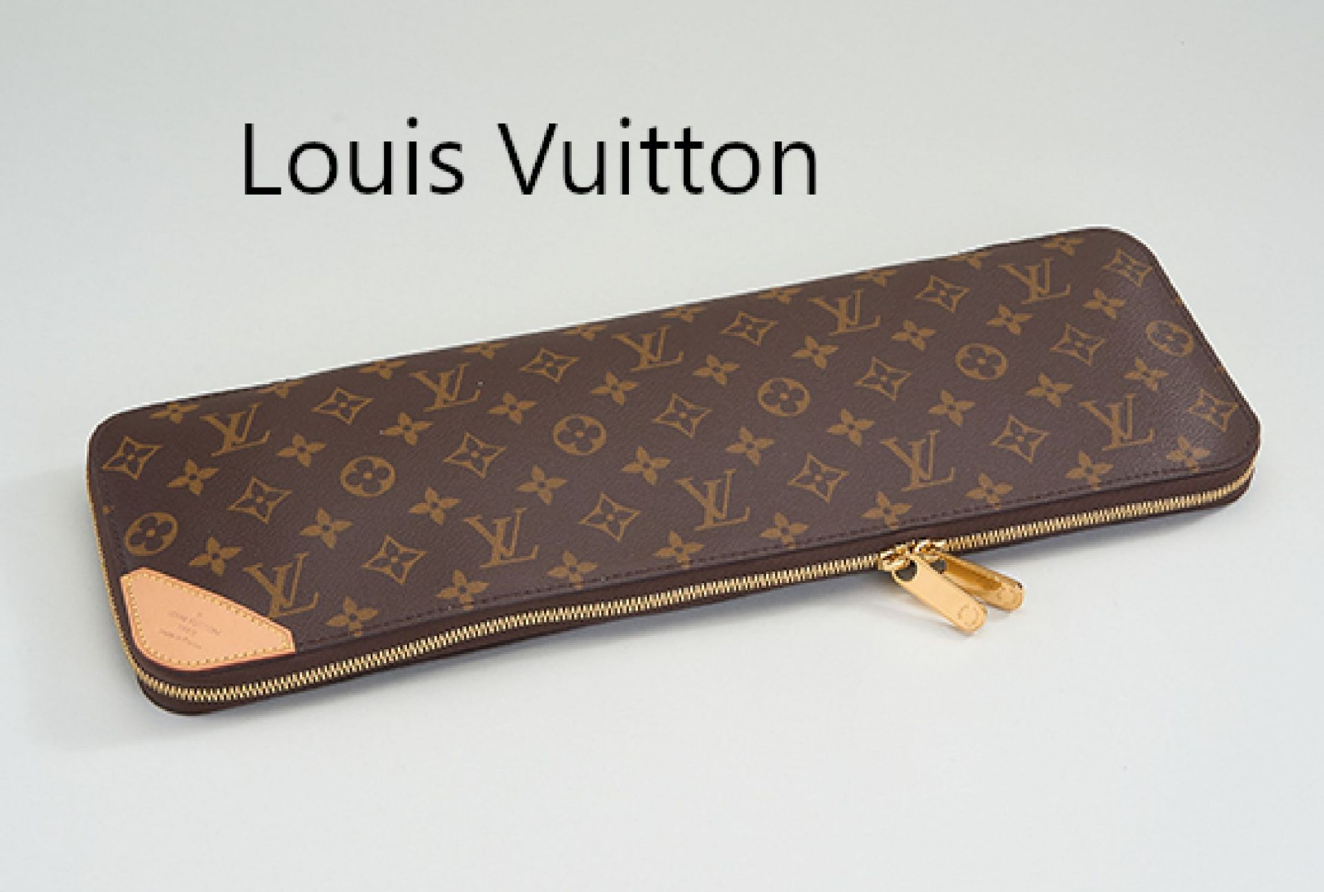 Louis Vuitton Etui, Monogramm Canvas, Monturen Metall