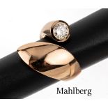 MAHLBERG 18 kt Gold Brillant-Ring,   RoseG 750/000, 1