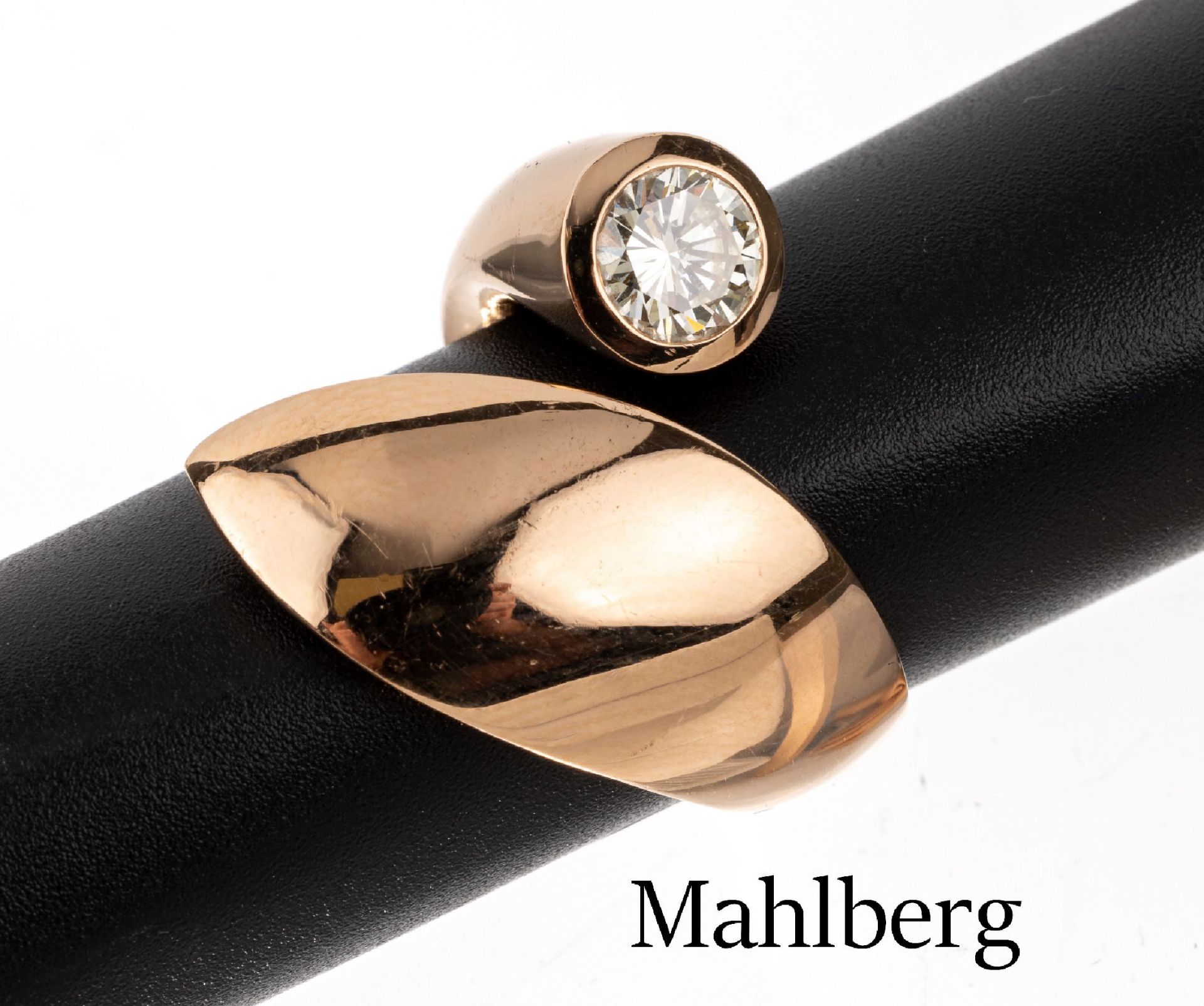 MAHLBERG 18 kt Gold Brillant-Ring, RoseG 750/000, 1