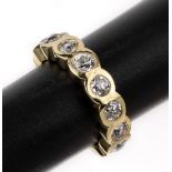 14 kt Gold Diamant-Ring, GG 585/000, 8