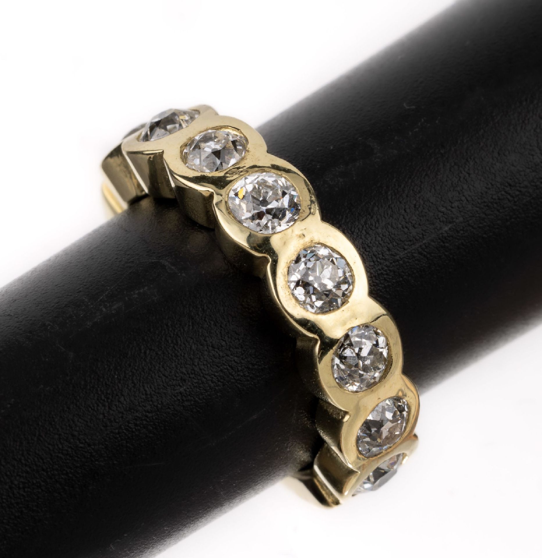 14 kt Gold Diamant-Ring,   GG 585/000, 8