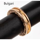 18 kt Gold BULGARI Ring,   RG 585/000, B-ZeroSerie, RW 52,