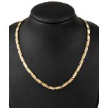 14 kt Gold Collier, GG/WG 585/000, GG sat. WG pol., D.