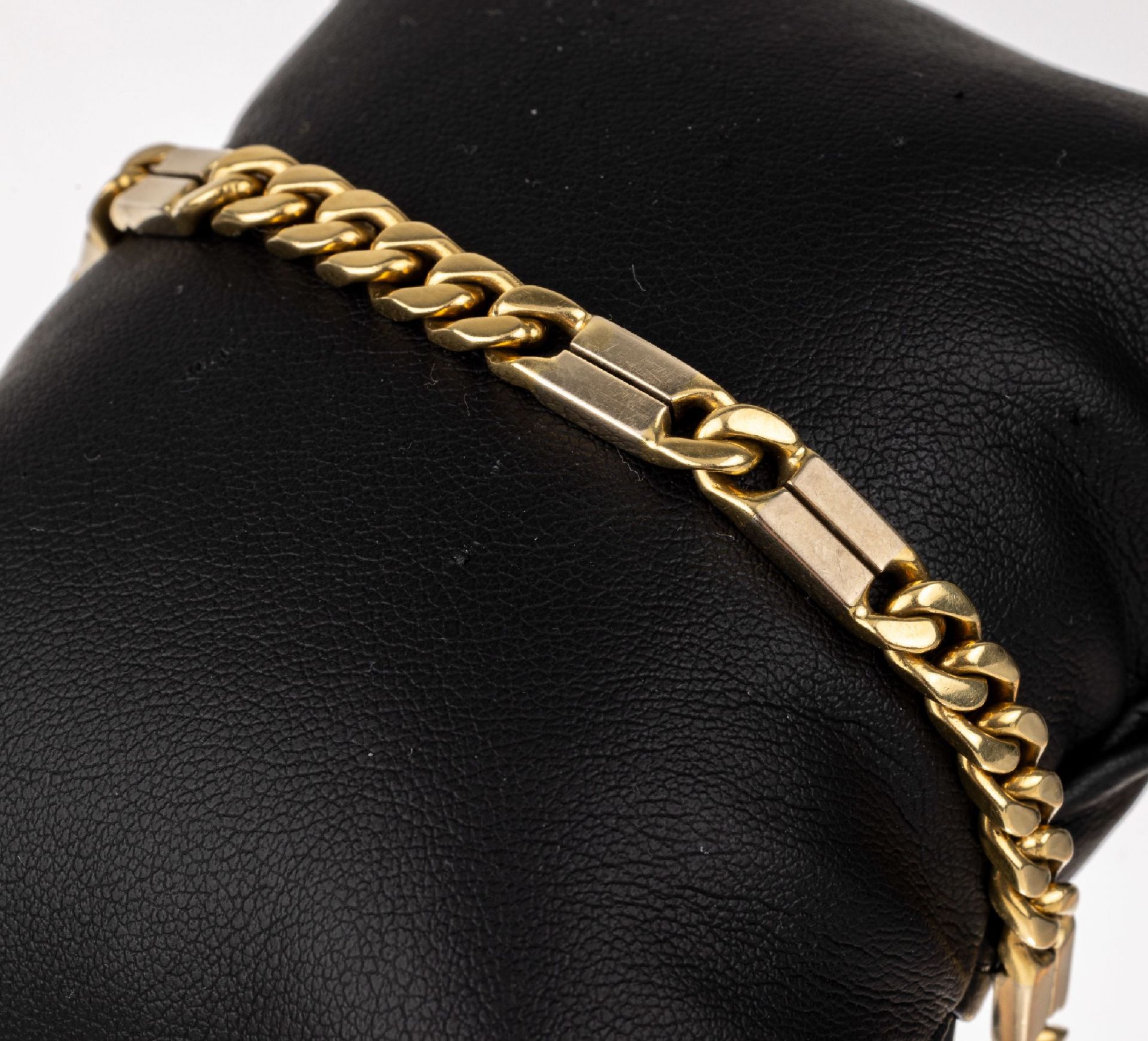 18 kt Gold Armband,   GG/WG 750/000, ca. 31.9g, L. ca. 20