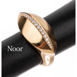 18 kt Gold NOOR Brillant-Ring, GG 750/000, Brillanten