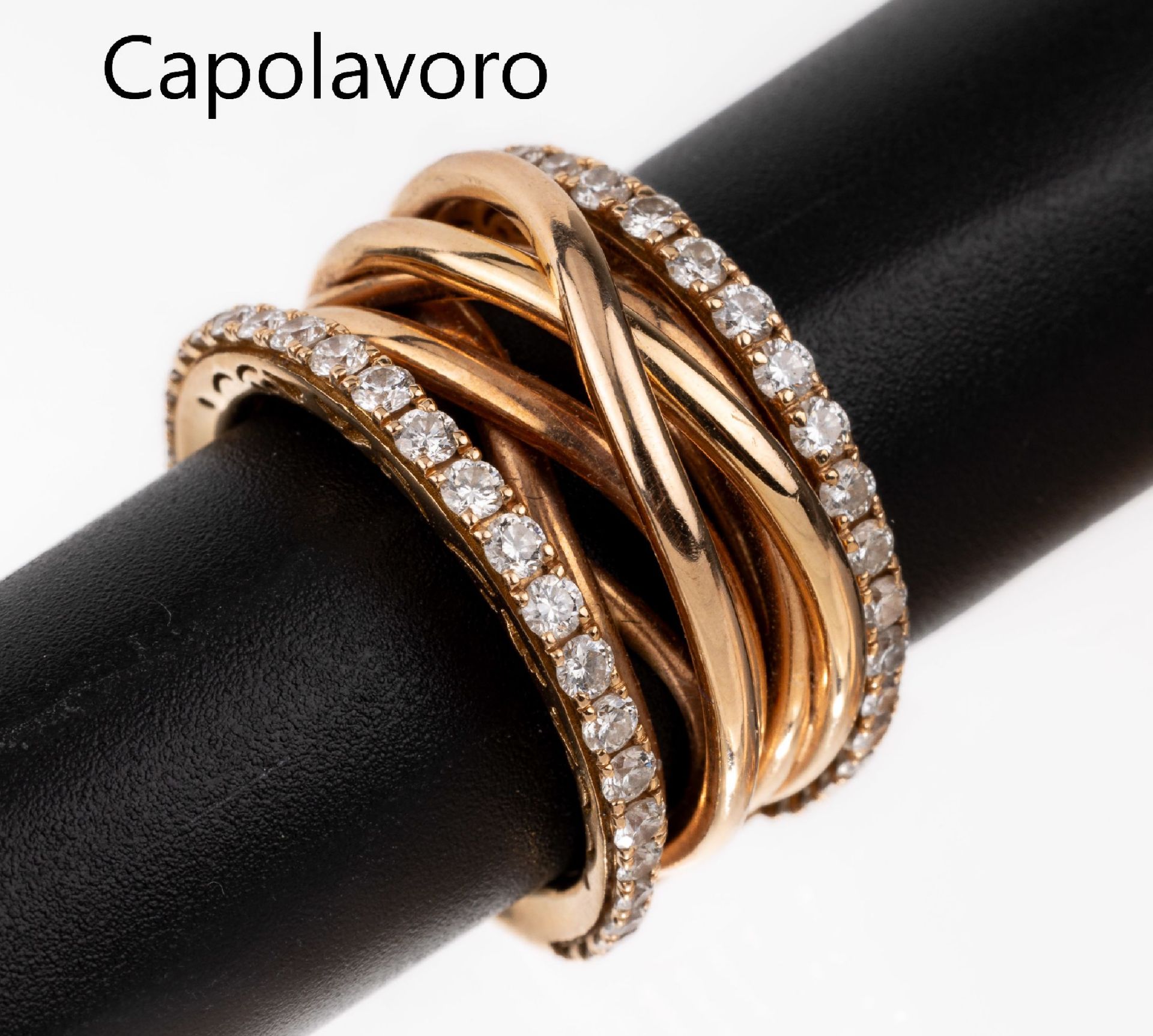 18 kt Gold CAPOLAVORO Brillant-Ring,   RG 750/000, Modell