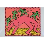 Nach Keith Haring (1958-1990), Lithographie, 'On the