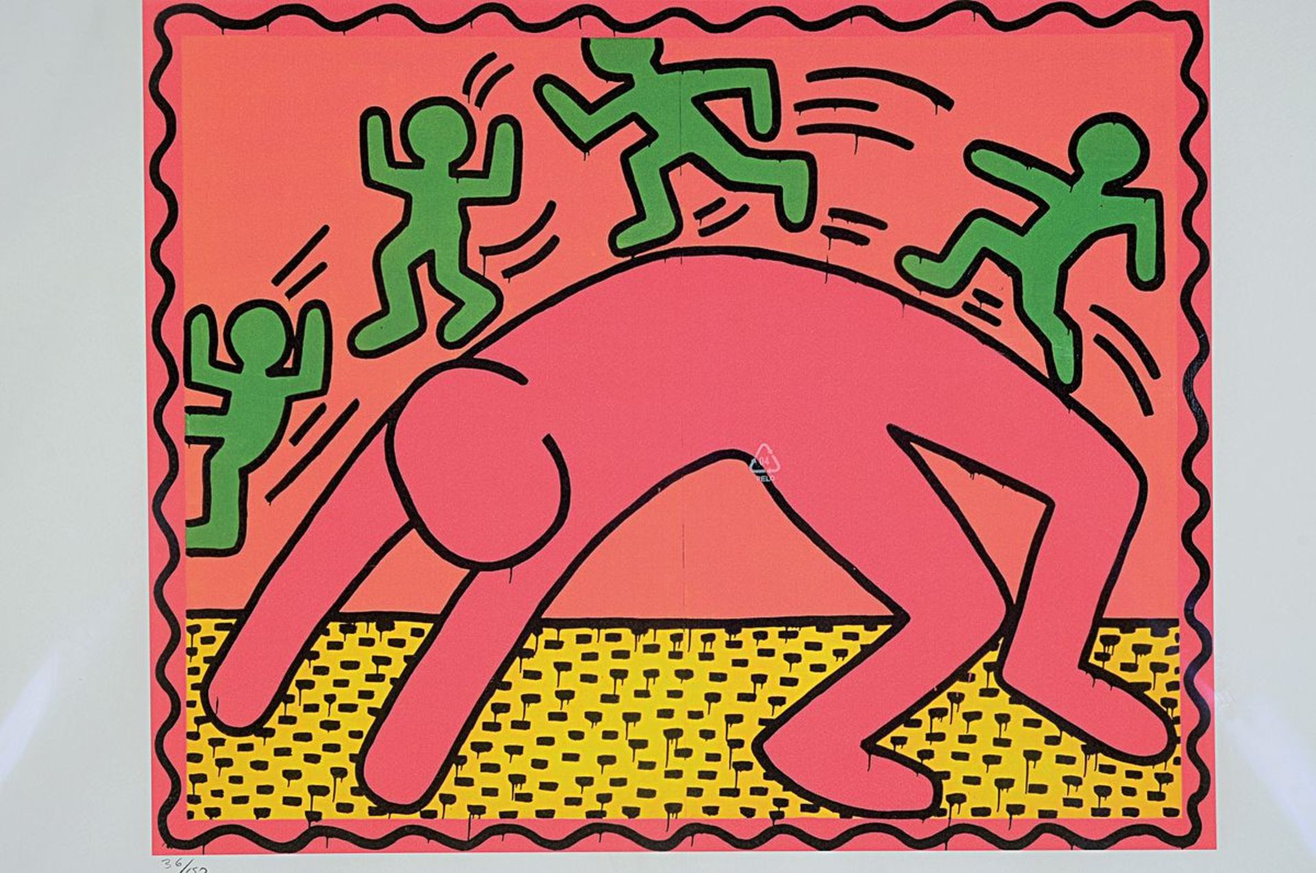 Nach Keith Haring (1958-1990), Lithographie, 'On the