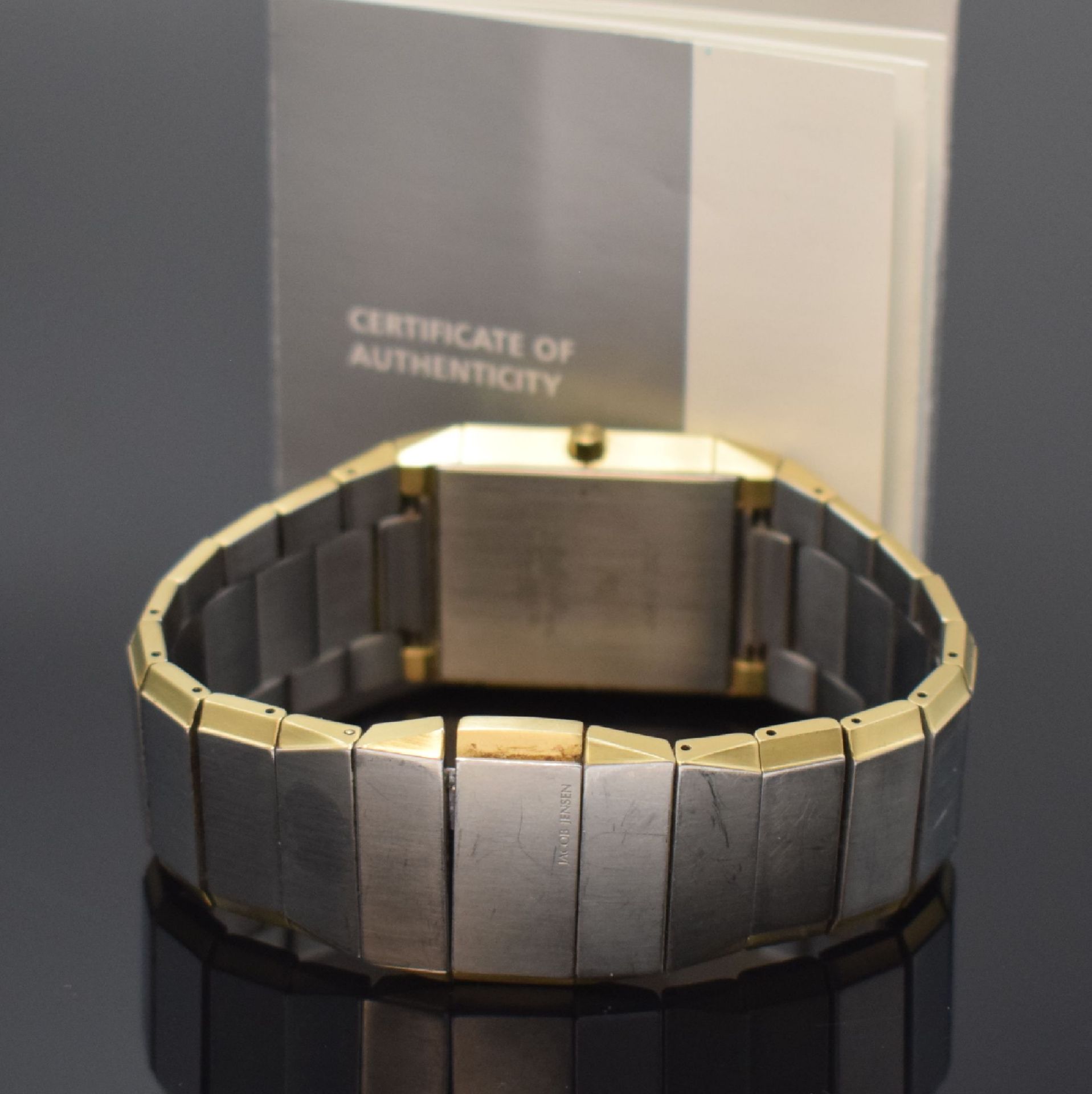 JACOB JENSEN Design-Armbanduhr Referenz 553 in Stahl, - Image 3 of 5