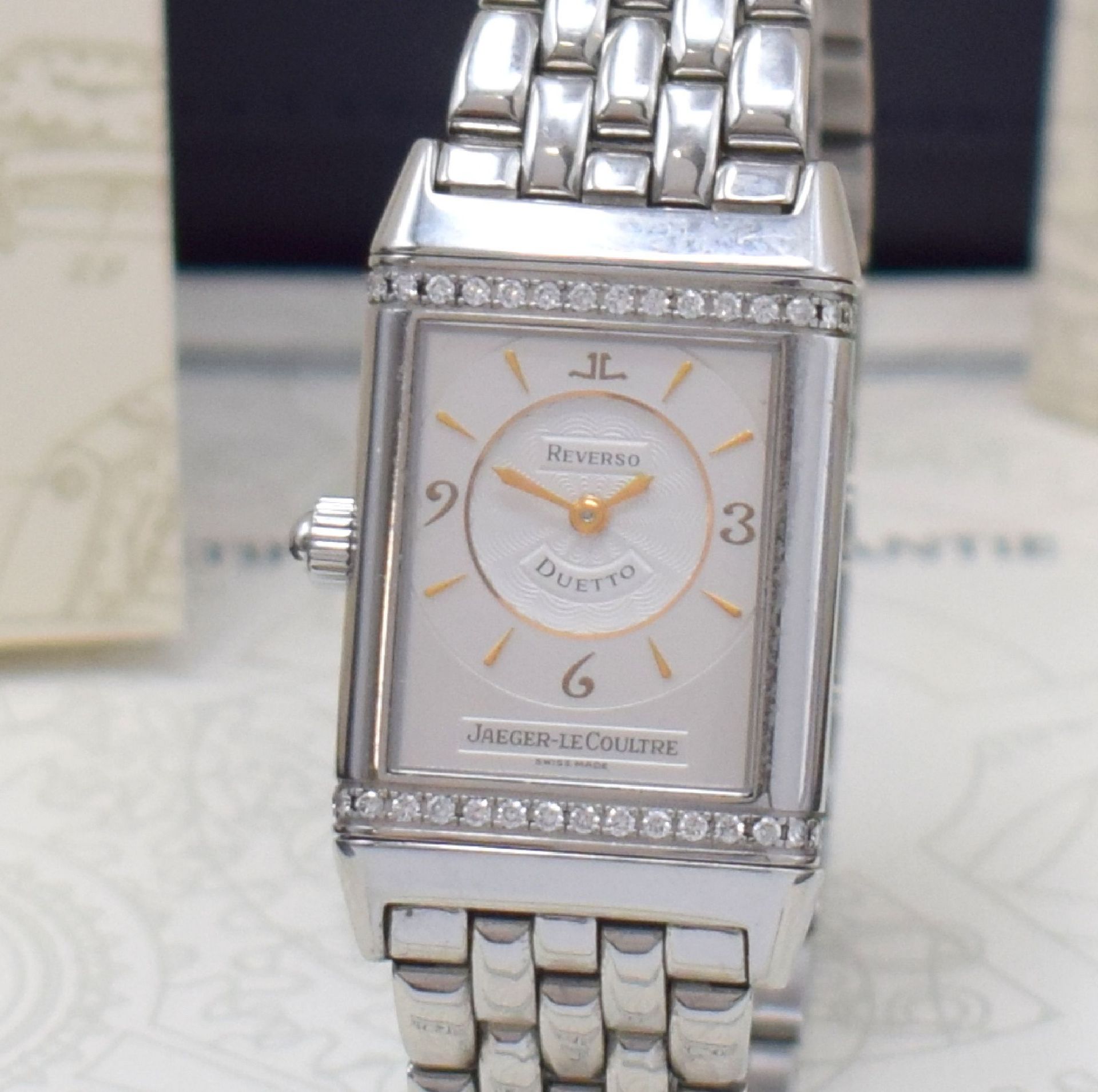 Jaeger-LeCoultre Damenarmbanduhr Reverso Duetto Referenz - Image 2 of 7