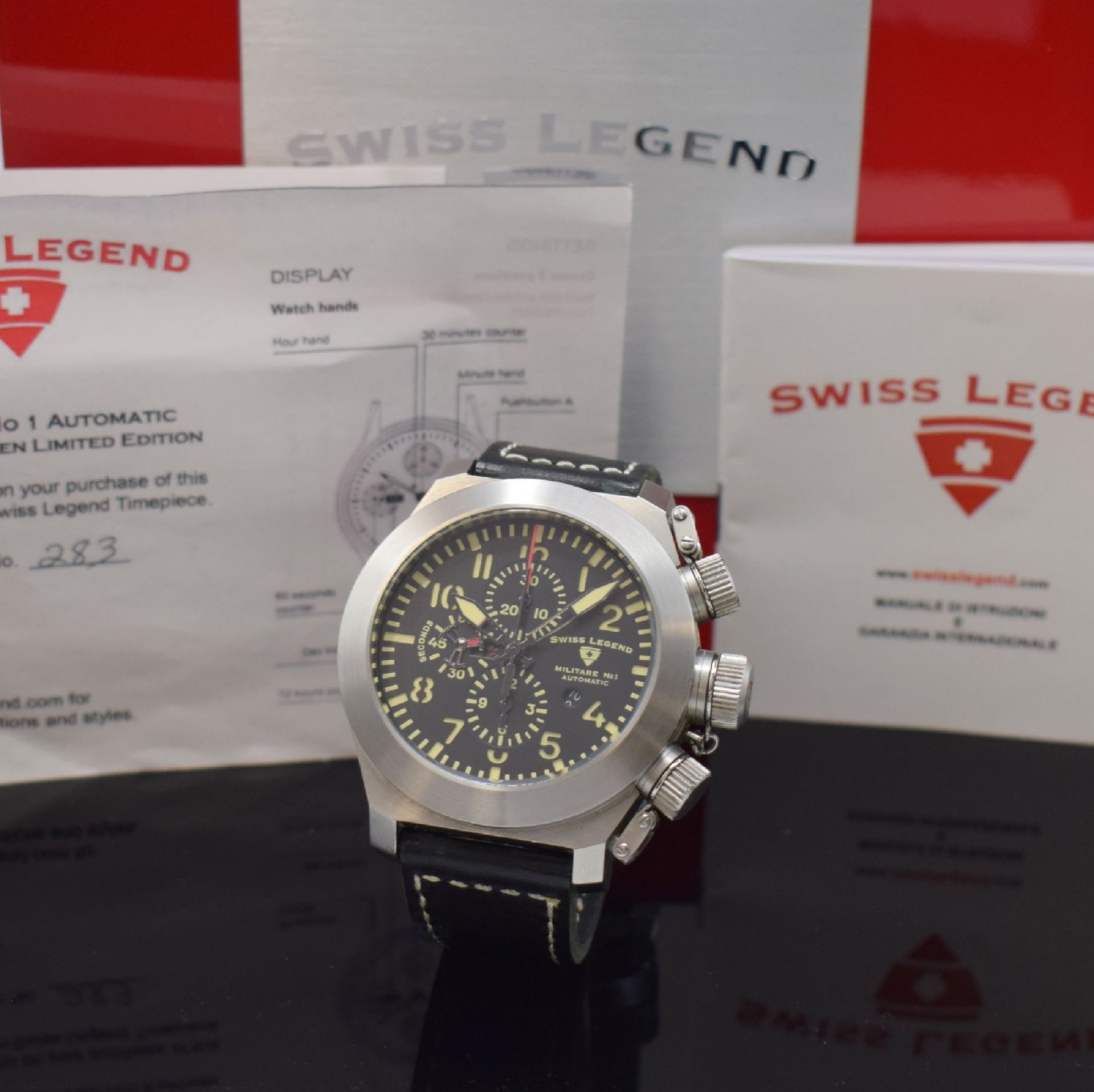 SWISS LEGEND auf 999 Stück limitierter Armbandchronograph