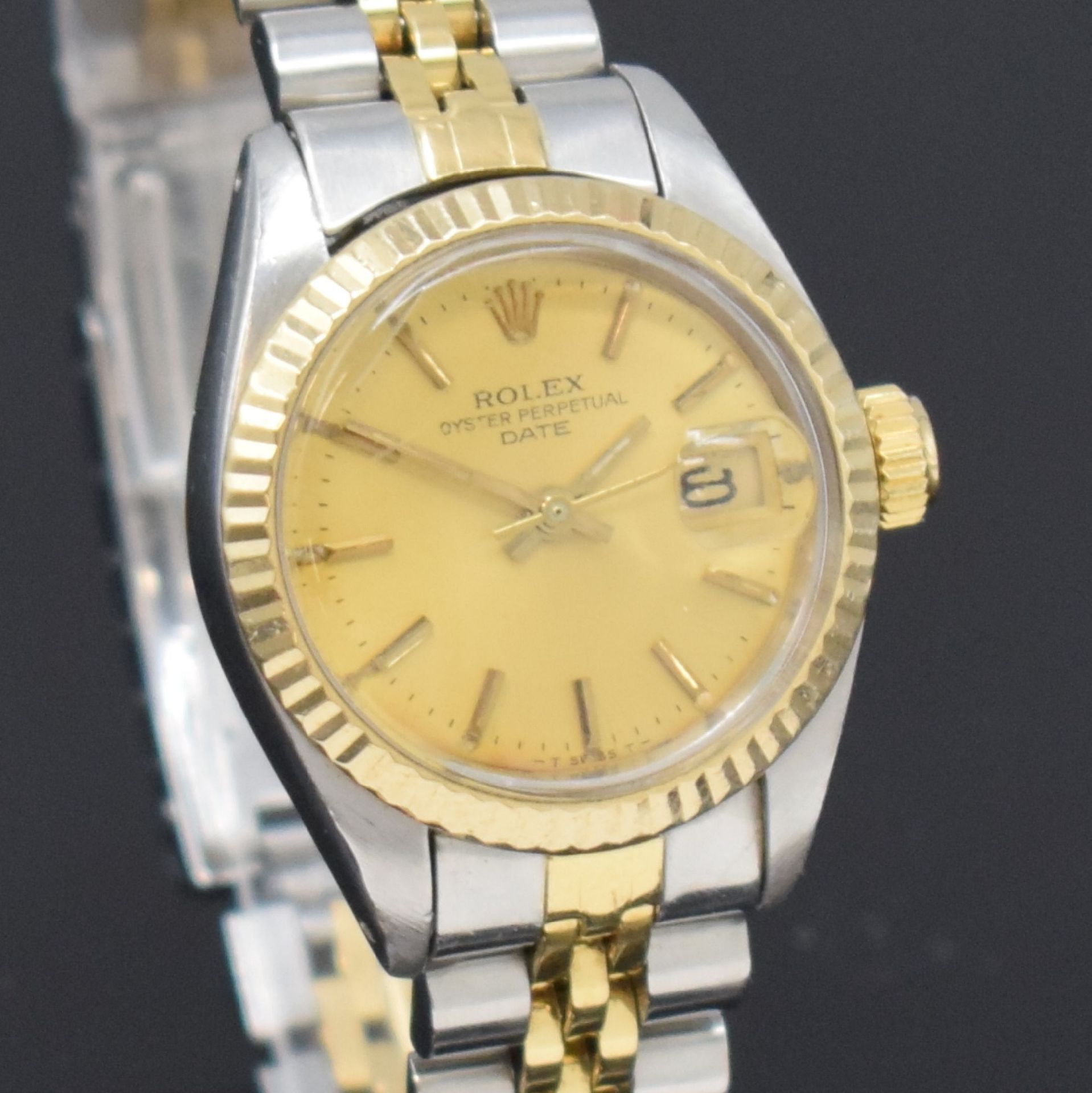 ROLEX Date Damenarmbanduhr in Stahl/Gold Referenz 6917, - Bild 4 aus 4