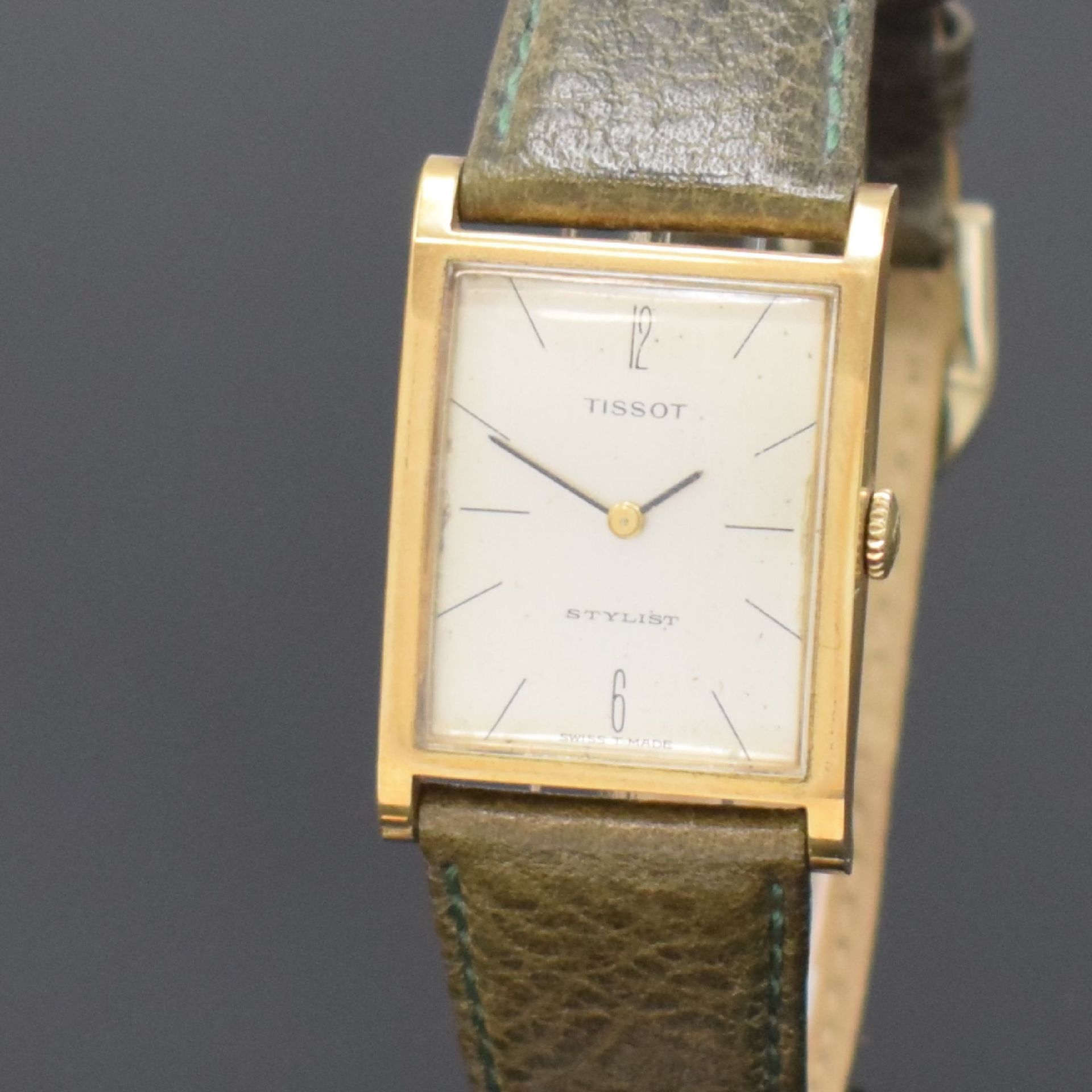 TISSOT Stylist Armbanduhr in GG 585/000, Schweiz um 1965, - Bild 2 aus 5