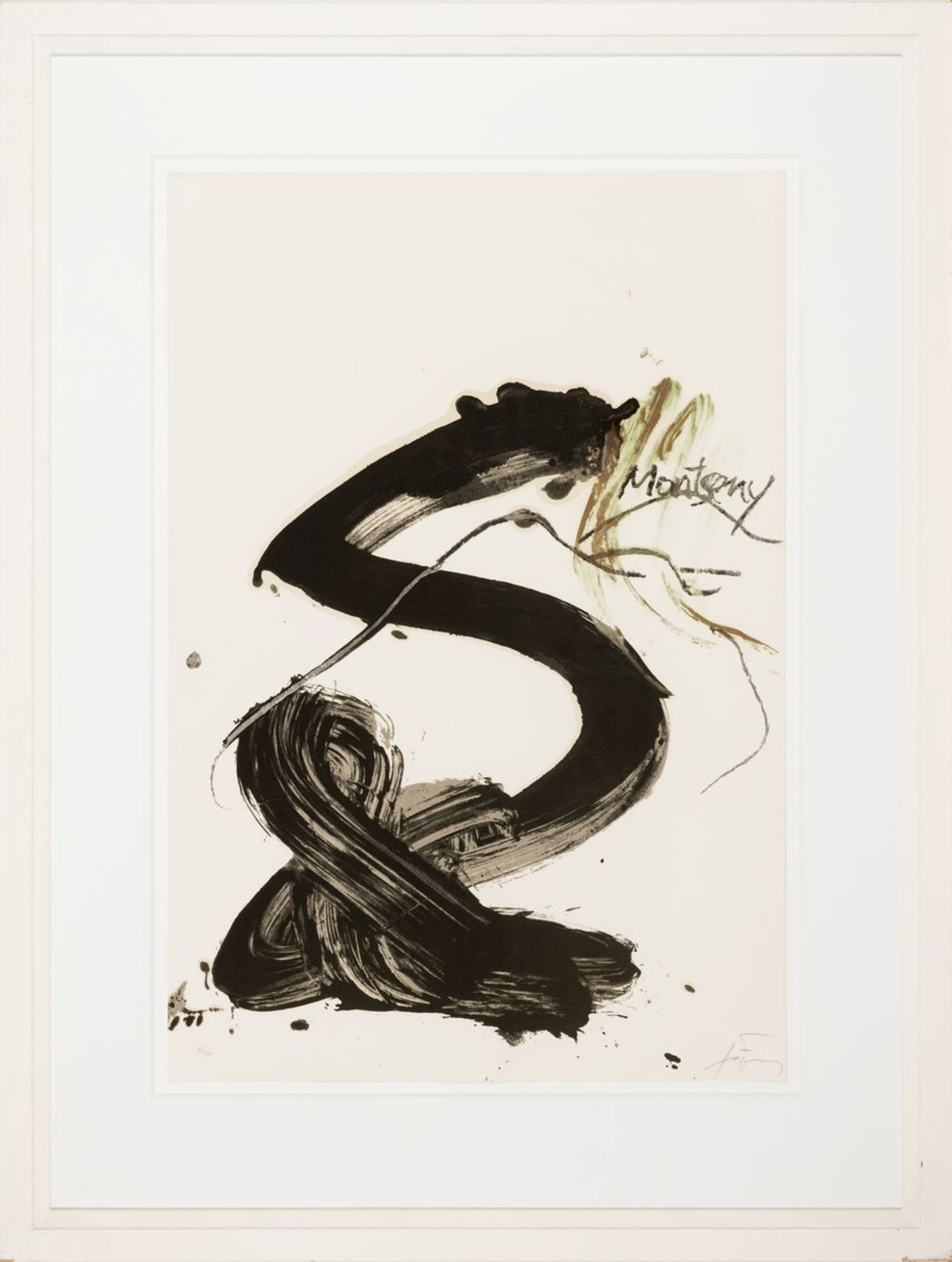Antoni Tapies, 1923-2012, Montseny, Lithographie in - Bild 2 aus 2