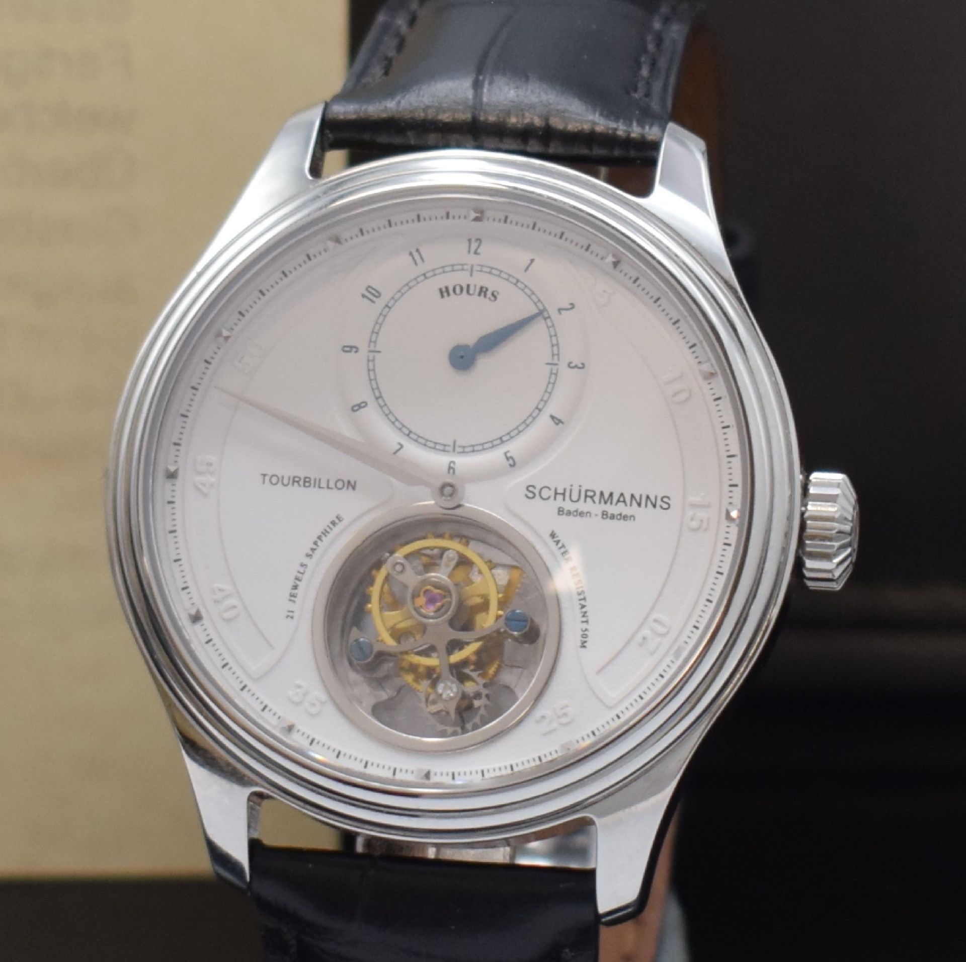 SCHÜRMANNS Baden Baden Tourbillon Herrenarmbanduhr in - Image 2 of 5