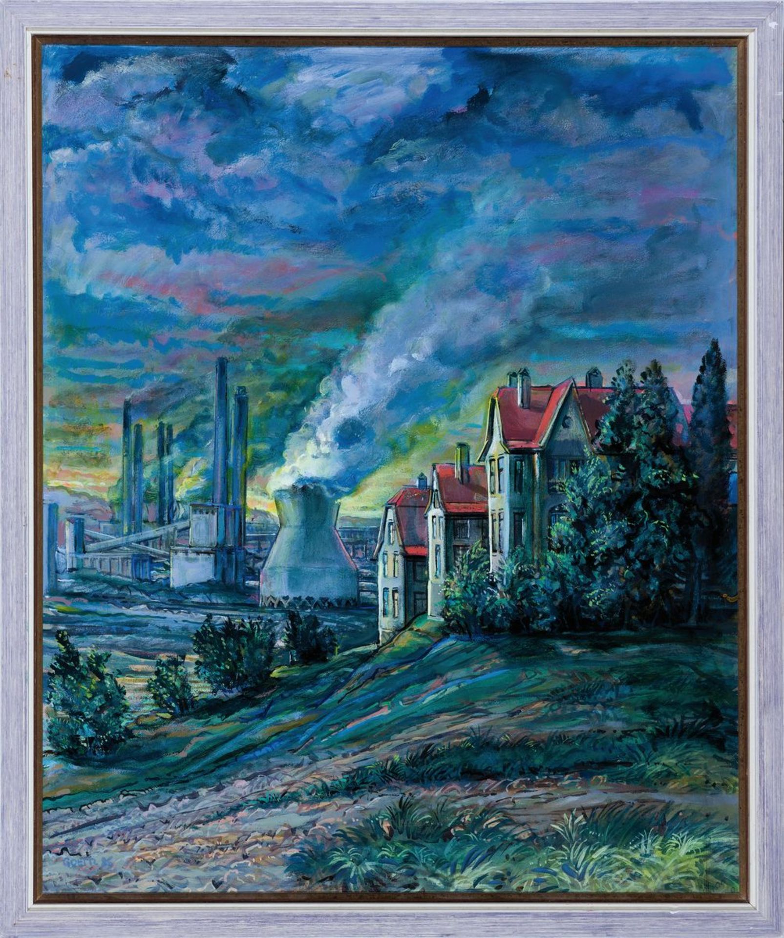 Helmut Goettl, 1934 Decin-2011, Industrielandschaft, - Image 2 of 2