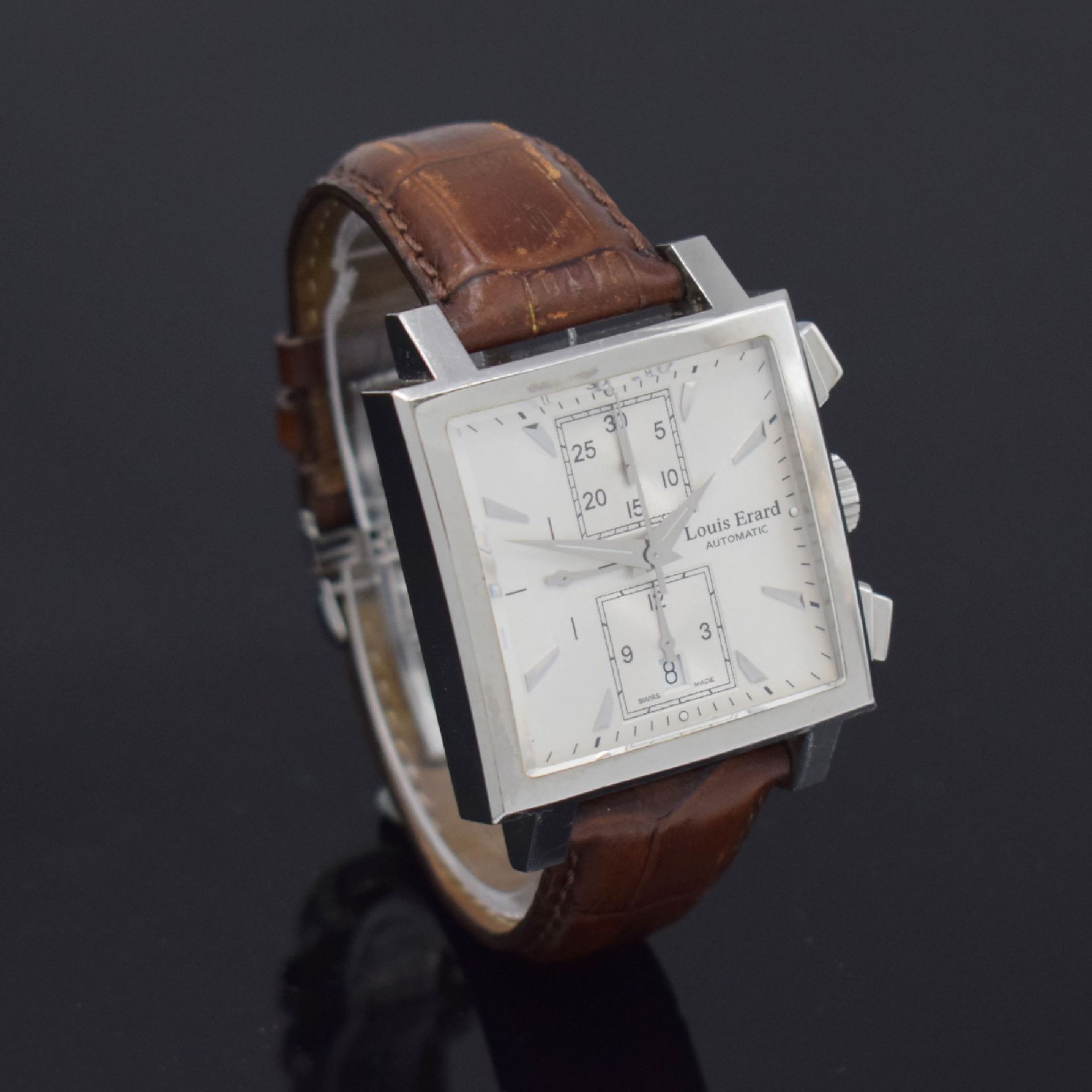 LOUIS ERARD Armbandchronograph La Karree, Automatik, - Bild 3 aus 5