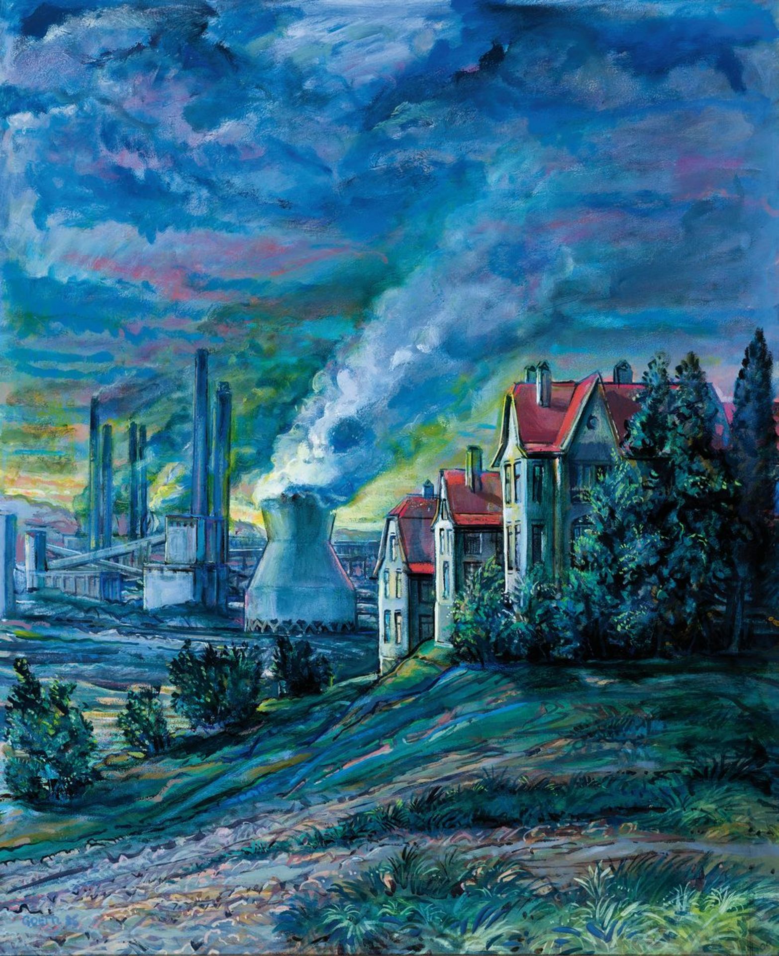 Helmut Goettl, 1934 Decin-2011, Industrielandschaft,