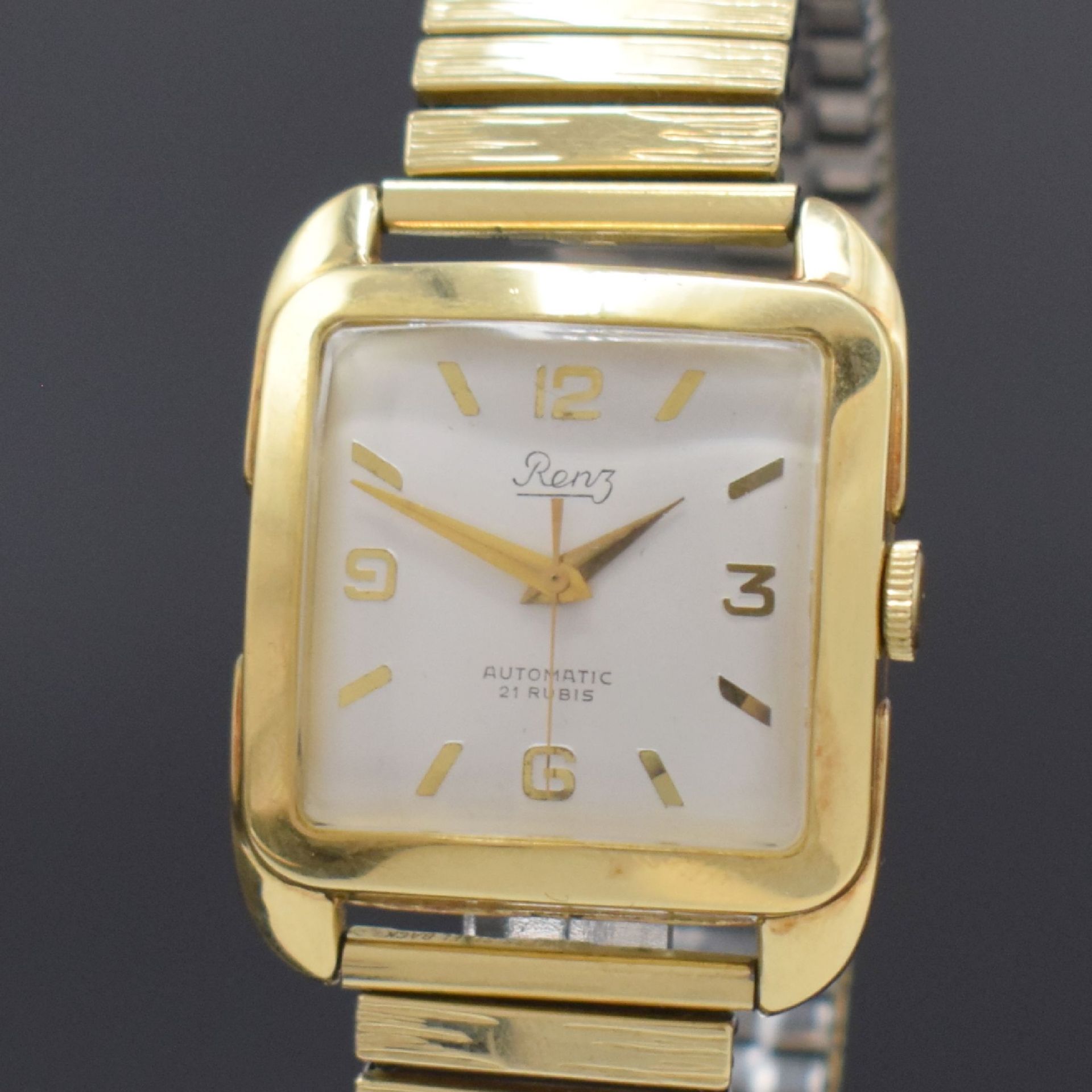 RENZ Armbanduhr in GG 585/000, Schweiz um 1950, - Bild 2 aus 6