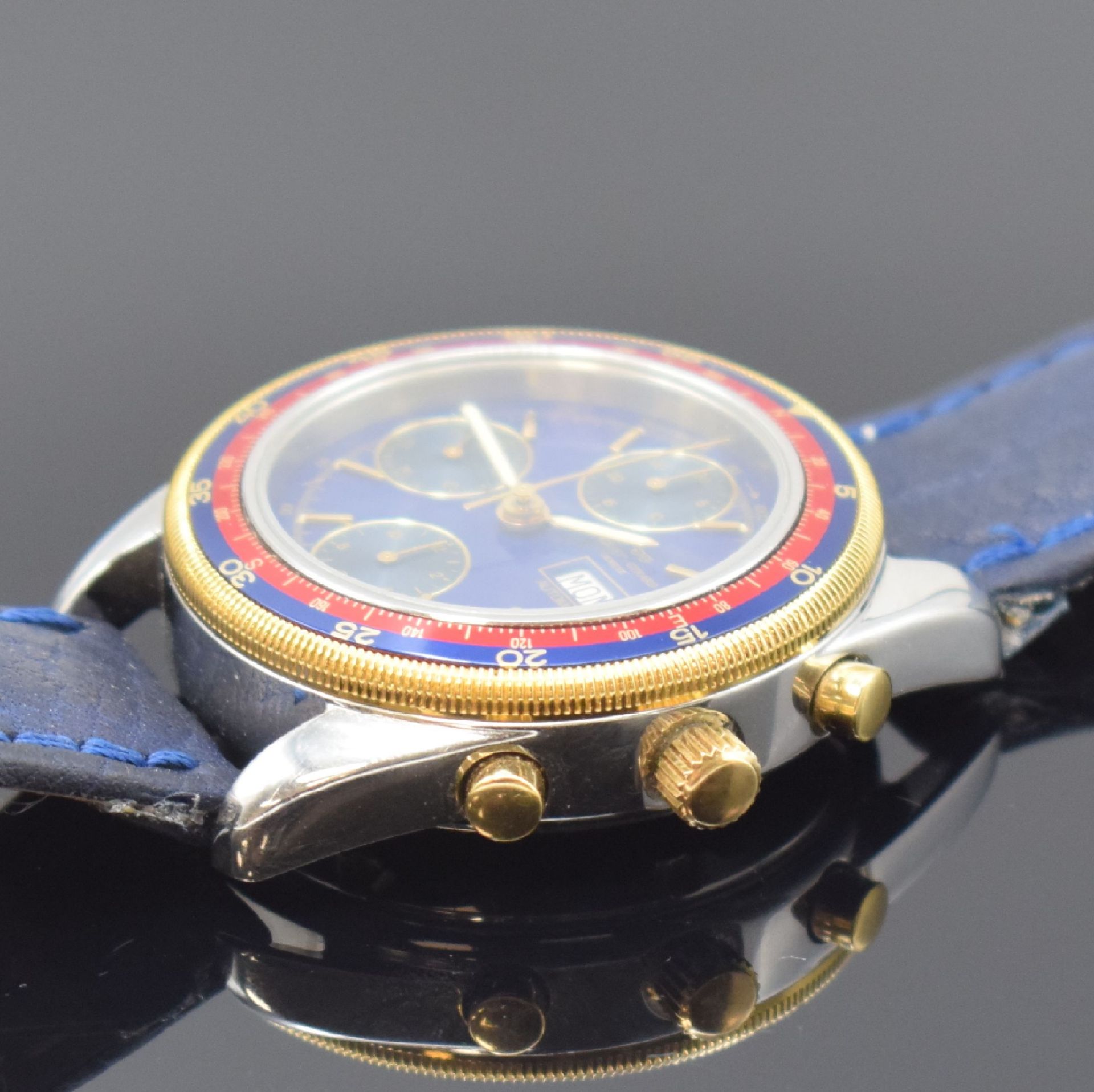 JAQUET GIRARD Armbandchronograph in Stahl, Automatik, - Image 3 of 6