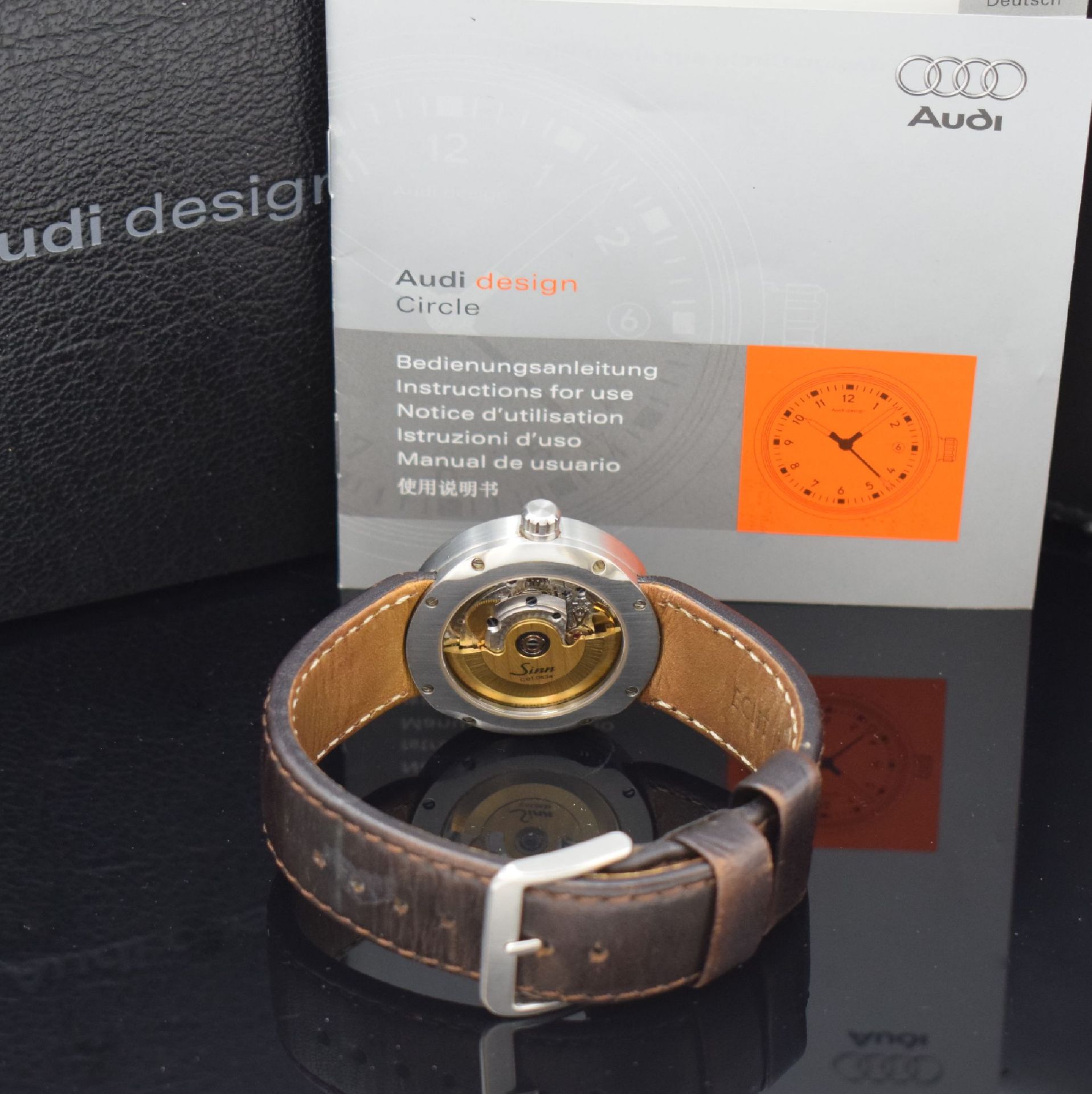 SINN / AUDI design Herrenarmbanduhr in Stahl, Automatik, - Bild 5 aus 5